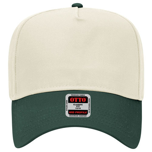 OTTO CAP 5 Panel Mid Profile Baseball Cap – 247 Hat Co.